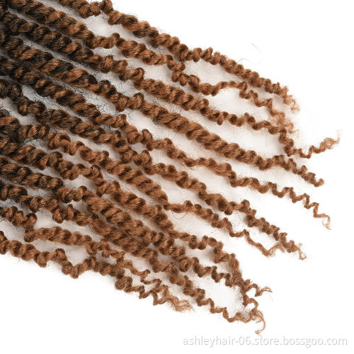 High Quality Heat Resistant Fiber Wholesale Passion Spring Bomb Twist Hair Synthetic Wig